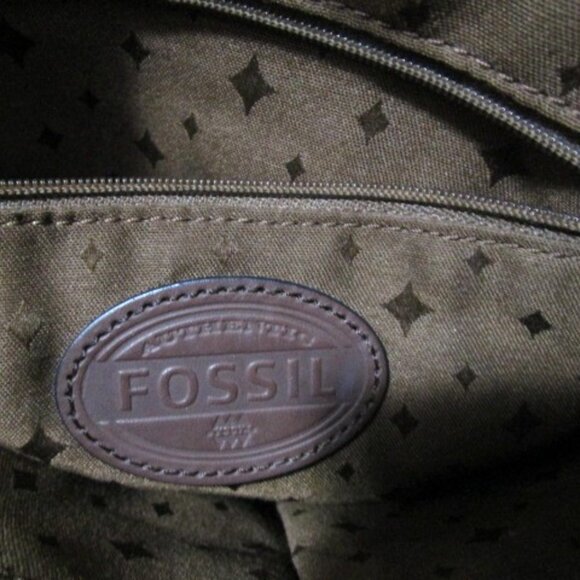 Vintage Black FOSSIL Cowhide Leather Shoulder/Crossbody Bag. - Picture 9 of 9